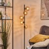 Koyoto globe light, floor lamp Amber, 5-light sources