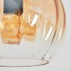 Koyoto globe light, floor lamp Amber, clear, 5-light sources