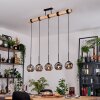 Ripoll hanging light, globe light, pendant light Ecru, black, 5-light sources
