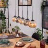Ripoll hanging light, globe light, pendant light Ecru, black, 5-light sources