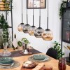 Ripoll hanging light, globe light, pendant light Ecru, black, 5-light sources