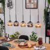 Ripoll hanging light, globe light, pendant light Ecru, black, 5-light sources