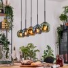 Ripoll hanging light, globe light, pendant light Ecru, black, 5-light sources