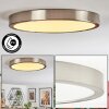 Finsrud ceiling light, Panel LED matt nickel, 1-light source