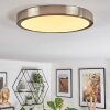Finsrud ceiling light, Panel LED matt nickel, 1-light source
