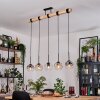 Ripoll hanging light, globe light, pendant light Ecru, black, 5-light sources