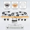 Ripoll hanging light, globe light, pendant light Ecru, black, 5-light sources