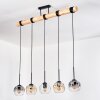 Ripoll hanging light, globe light, pendant light Ecru, black, 5-light sources