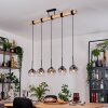 Ripoll hanging light, globe light, pendant light Ecru, black, 5-light sources