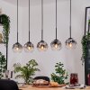 Ripoll hanging light, globe light, pendant light Ecru, black, 5-light sources