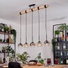 Ripoll hanging light, globe light, pendant light Ecru, black, 5-light sources