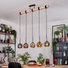 Ripoll hanging light, globe light, pendant light Ecru, black, 5-light sources