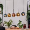 Ripoll hanging light, globe light, pendant light Ecru, black, 5-light sources