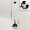 ALAMOSA Pendant Light chrome, black, 1-light source