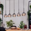 Ripoll hanging light, globe light, pendant light Ecru, black, 5-light sources