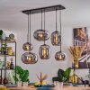 Apedo hanging light, pendant light Smoke-coloured, 6-light sources