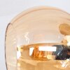 Koyoto ceiling light, globe light gold, black, 3-light sources