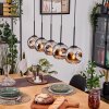 Ripoll hanging light, globe light, pendant light Ecru, black, 5-light sources