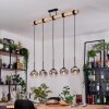 Ripoll hanging light, globe light, pendant light Ecru, black, 5-light sources