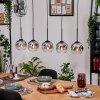 Ripoll hanging light, globe light, pendant light Ecru, black, 5-light sources