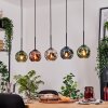 Ripoll hanging light, globe light, pendant light Ecru, black, 5-light sources