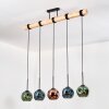 Ripoll hanging light, globe light, pendant light Ecru, black, 5-light sources