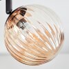 Chehalis ceiling light, globe light Amber, Smoke-coloured, 4-light sources