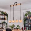 Basto hanging light, pendant light Ecru, black, 4-light sources