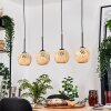 Basto hanging light, pendant light Ecru, black, 4-light sources