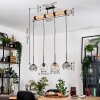 Koyoto hanging light, globe light, pendant light Ecru, black, 4-light sources