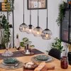 Koyoto hanging light, globe light, pendant light Ecru, black, 4-light sources