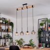 Koyoto hanging light, globe light, pendant light Ecru, black, 4-light sources