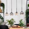Koyoto hanging light, globe light, pendant light Ecru, black, 4-light sources