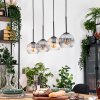 Koyoto hanging light, globe light, pendant light Ecru, black, 4-light sources