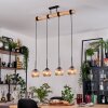 Koyoto hanging light, globe light, pendant light Ecru, black, 4-light sources