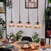Koyoto hanging light, globe light, pendant light Ecru, black, 4-light sources