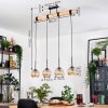Koyoto hanging light, globe light, pendant light Ecru, black, 4-light sources