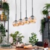 Koyoto hanging light, globe light, pendant light Ecru, black, 4-light sources
