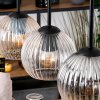 Koyoto hanging light, globe light, pendant light Ecru, black, 4-light sources