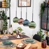 Koyoto hanging light, globe light, pendant light Ecru, black, 4-light sources