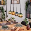 Koyoto hanging light, globe light, pendant light Ecru, black, 4-light sources