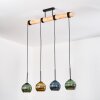 Koyoto hanging light, globe light, pendant light Ecru, black, 4-light sources