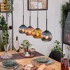 Koyoto hanging light, globe light, pendant light Ecru, black, 4-light sources