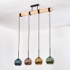 Koyoto hanging light, globe light, pendant light Ecru, black, 4-light sources