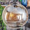 Koyoto hanging light, globe light, pendant light 45 cm Amber, clear, 5-light sources