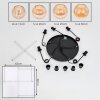 Koyoto hanging light, globe light, pendant light 45 cm Amber, clear, 5-light sources