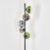 Koyoto globe light, floor lamp blue, gold, green, clear, Smoke-coloured, 5-light sources