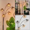 Ripoll globe light, floor lamp Amber, clear, Smoke-coloured, 5-light sources