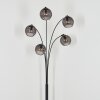 Koyoto globe light, floor lamp Smoke-coloured, 5-light sources