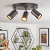 Foren ceiling light, ceiling spotlight LED black, 3-light sources, Colour changer